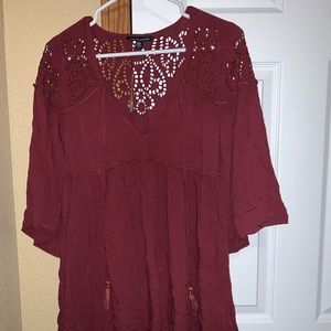 American Eagle maroon dress